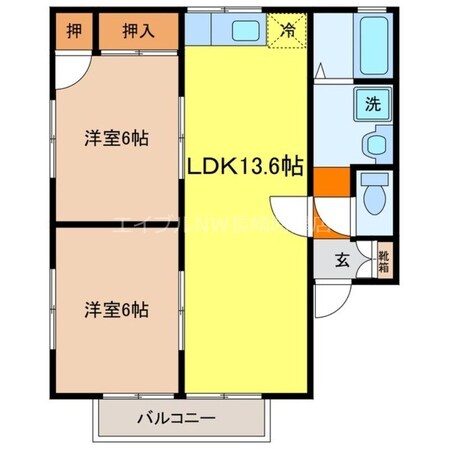 セジュールM A棟の物件間取画像